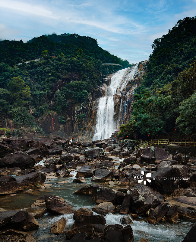 梅州市龙归寨瀑布景区图片素材
