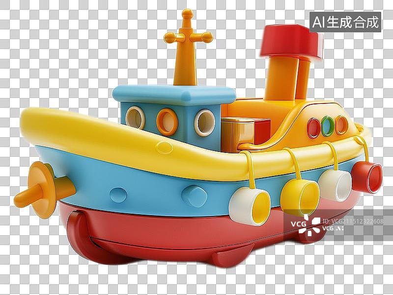 【AI数字艺术】儿童玩具卡通3D小火车救护车消防车卡丁车碰碰车越野车拖拉机公交车吊车铲车挖掘机轮船飞机图片素材