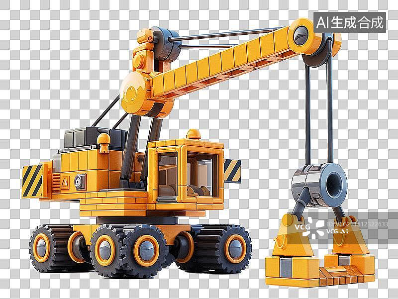 【AI数字艺术】儿童玩具卡通3D小火车救护车消防车卡丁车碰碰车越野车拖拉机公交车吊车铲车挖掘机轮船飞机图片素材
