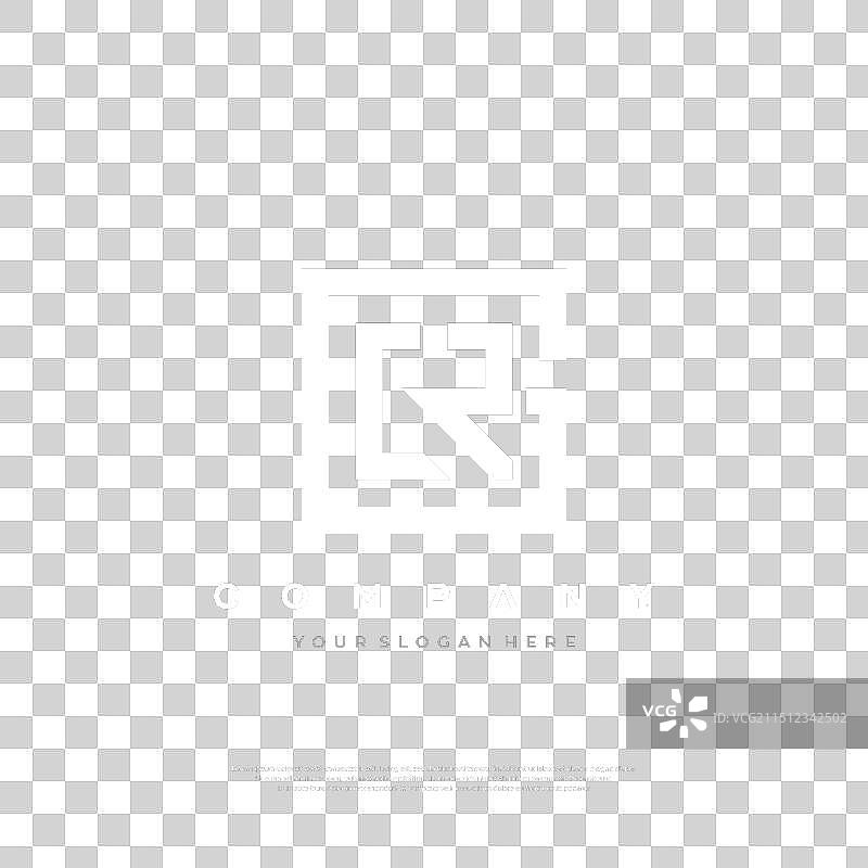 几何风GCR交织logo图片素材