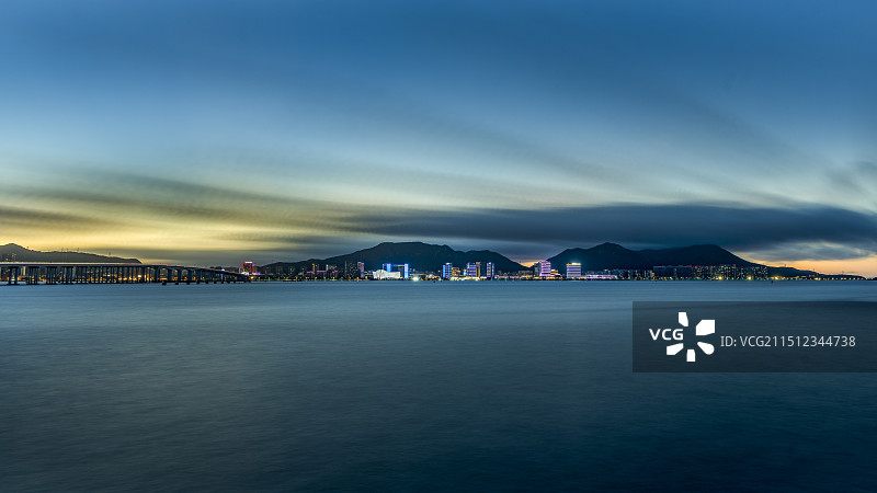 舟山 普陀区 夜色图片素材