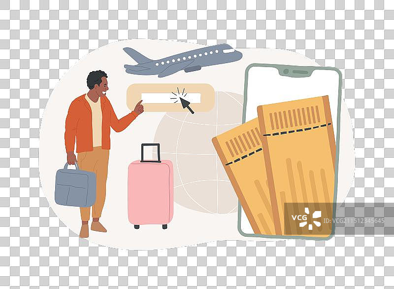 在线购票概念图片素材