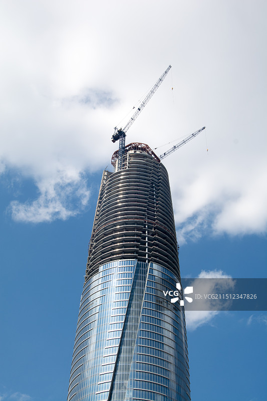 城市在建的商业大楼图片素材