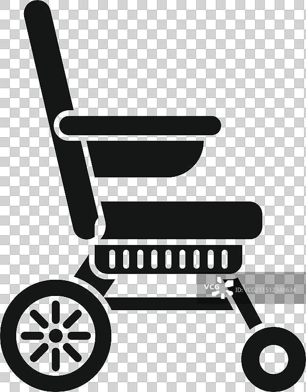 提供移动性的现代电动轮椅图片素材