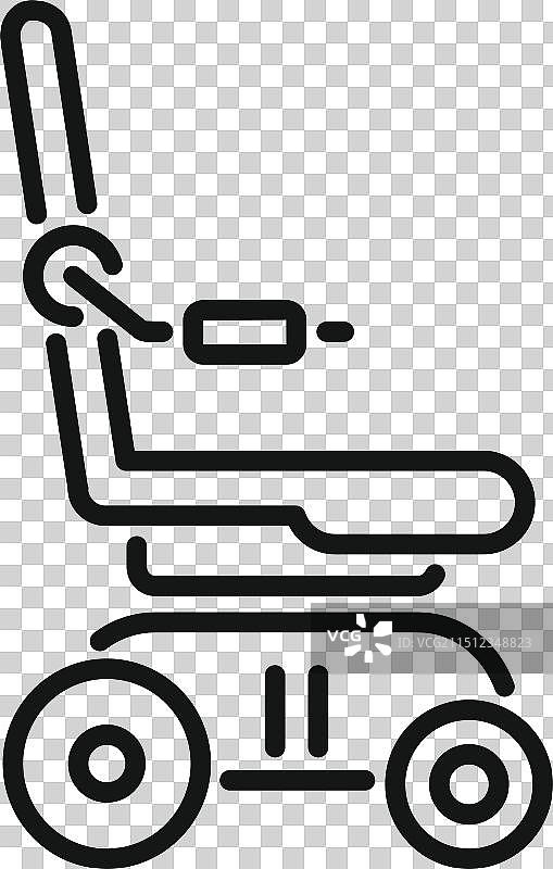 提供行动力的电动轮椅图片素材