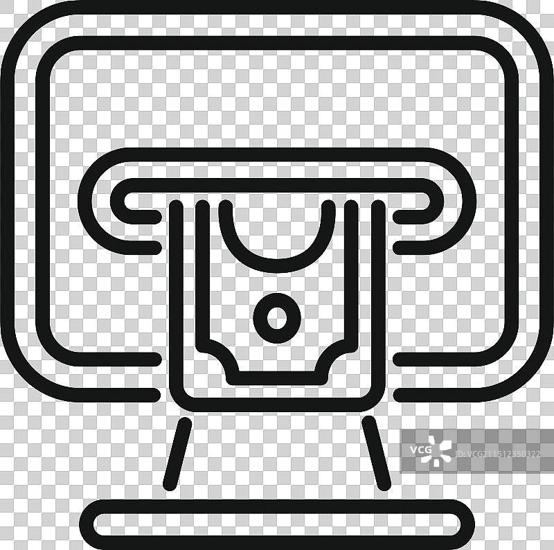 自动取款机接受纸币图标图片素材