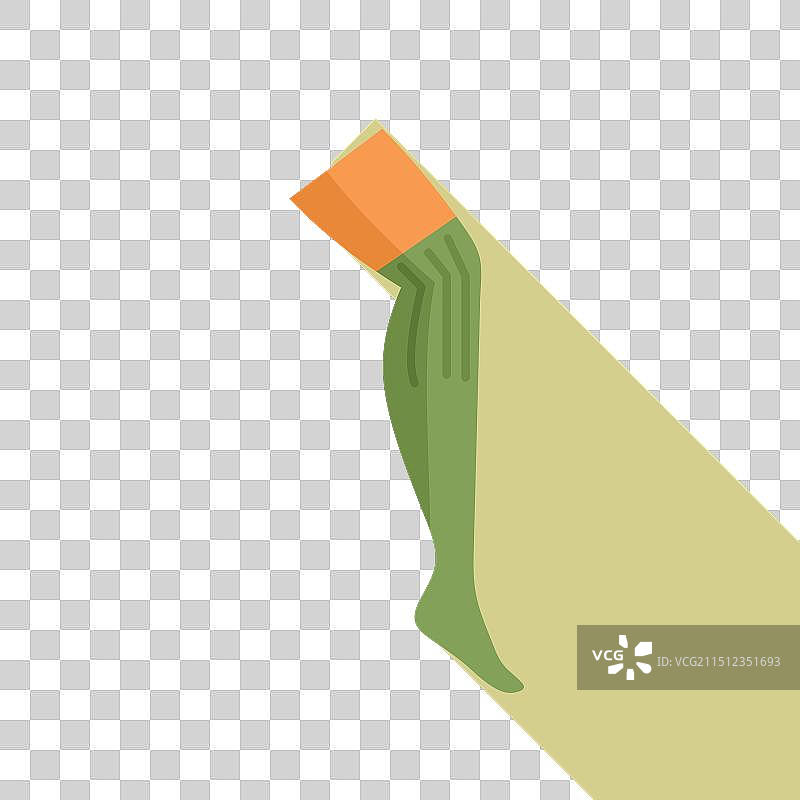 展示医用压力袜的人体模型腿图片素材