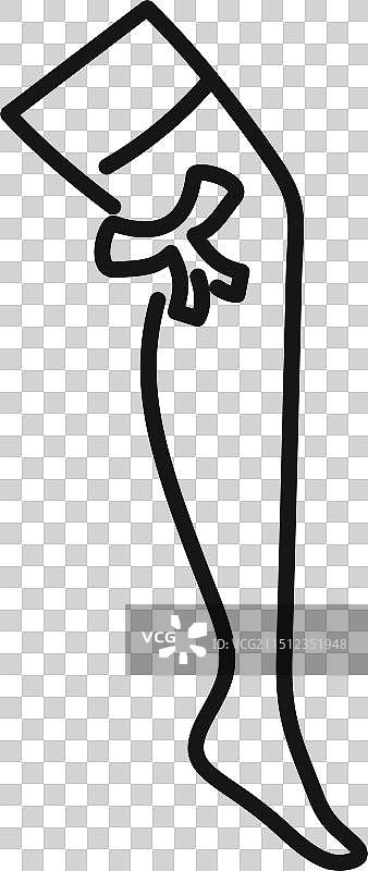 穿着吊袜带的女人腿部图片素材