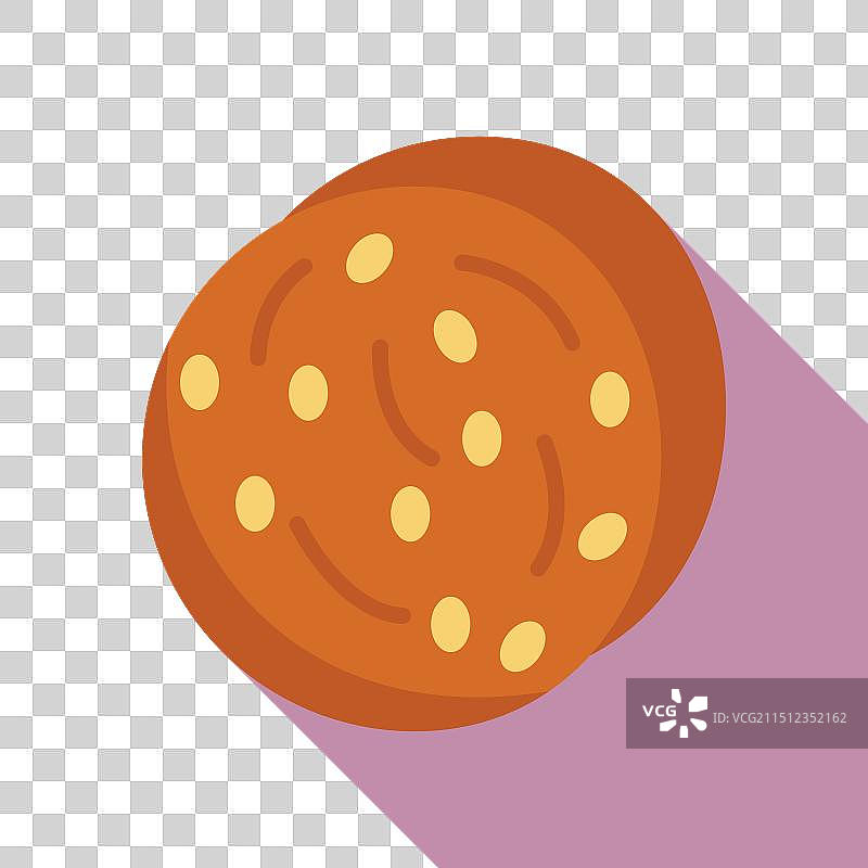 用于汉堡或三明治的圆形芝麻面包图片素材