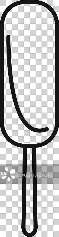 代表冷冻甜点的冰棒图标图片素材