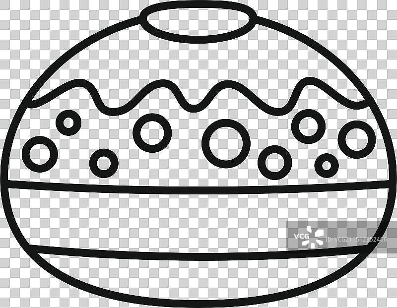 复活节彩蛋糖釉绘画图片素材