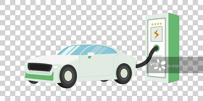 电车充电免抠插画素材图片素材