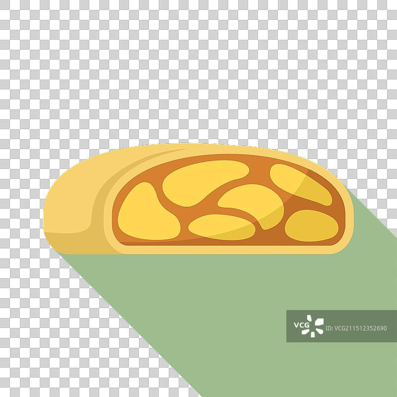 美味馅料的苹果馅卷图片素材