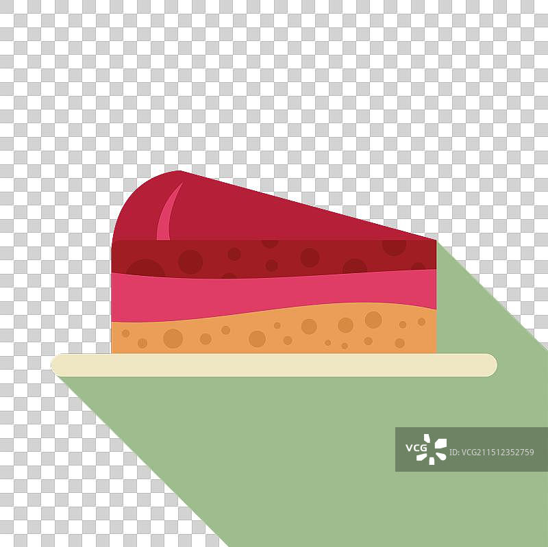 美味浆果蛋糕切片图片素材