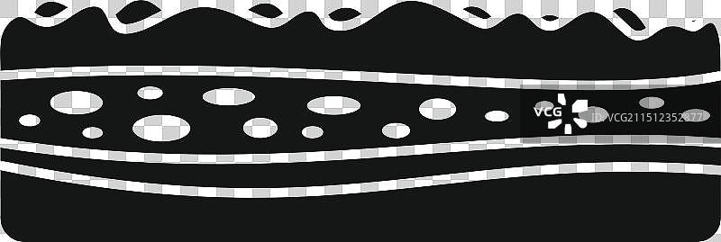 显示不同纹理的地面分层图片素材