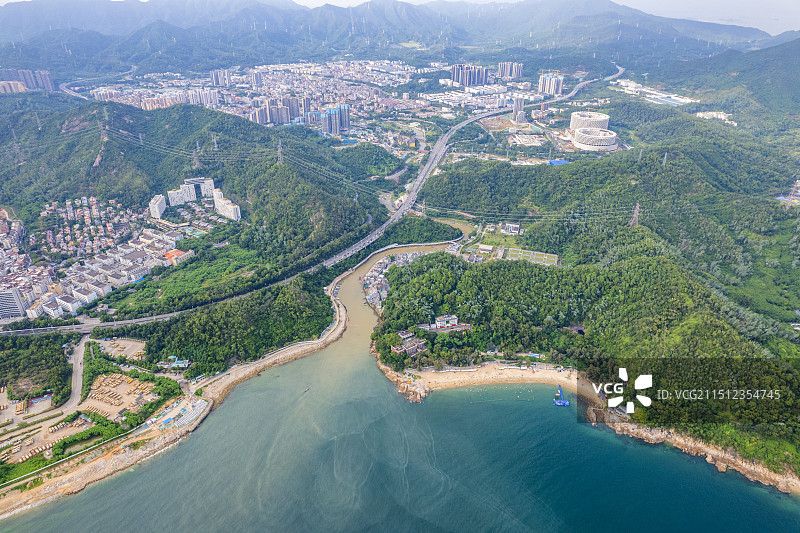 深圳沙鱼涌 深圳沙渔涌 深圳大鹏半岛 深圳葵涌图片素材