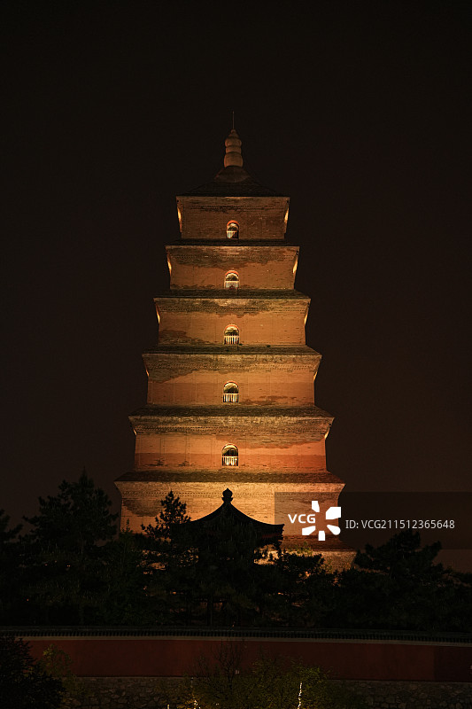 陕西西安大雁塔图片素材