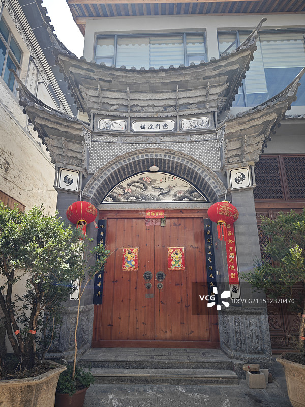 大理银都水乡新华白族旅游村景区图片素材