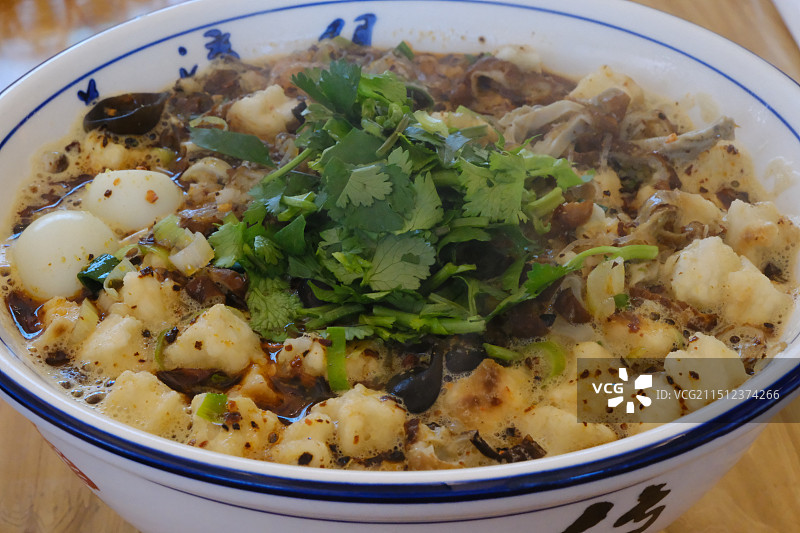 陕西特色美食葫芦头泡馍图片素材