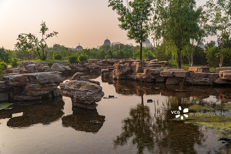 唐山市南湖景区图片素材