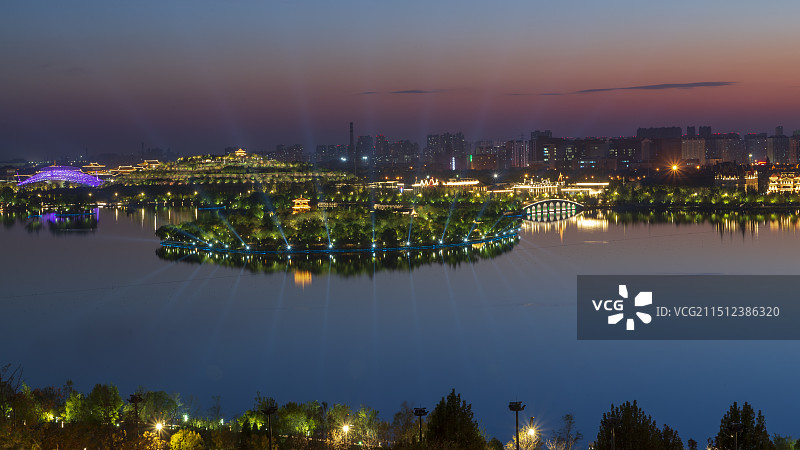 唐山市南湖景区图片素材