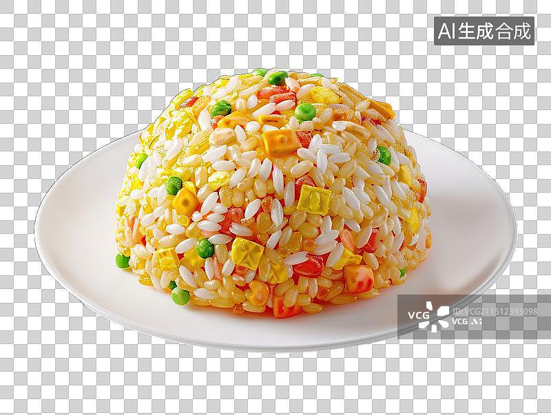 【AI数字艺术】黄金炒饭 蛋炒饭图片素材