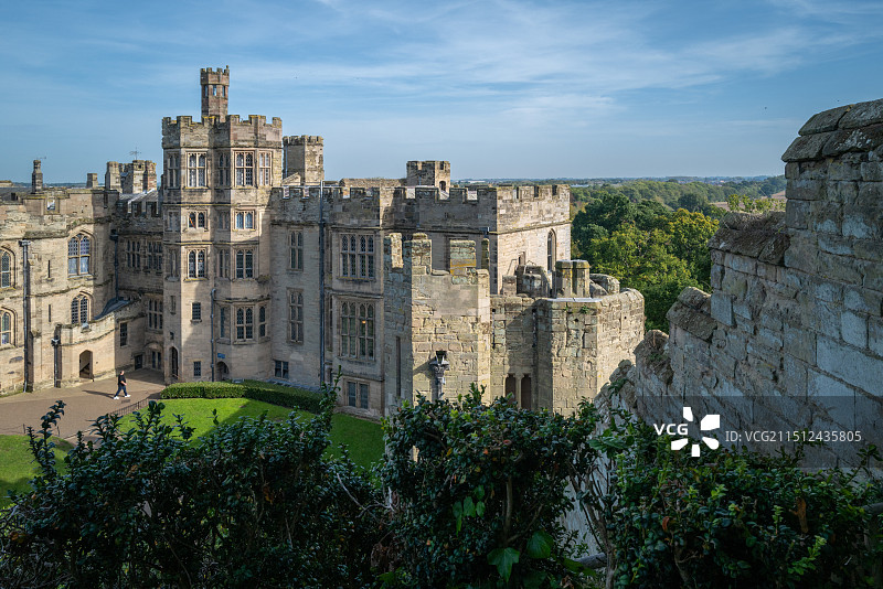 英国中世纪华威战堡图片素材