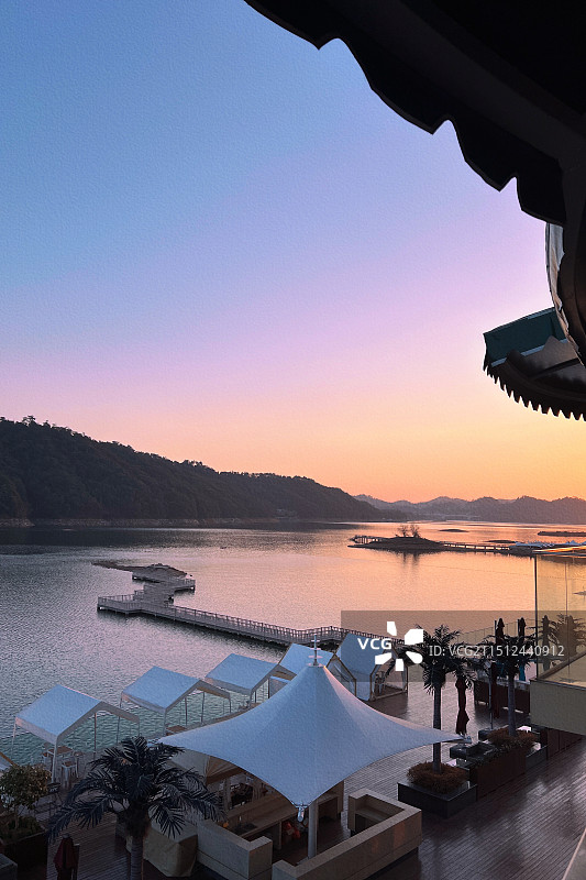 杭州淳安县钓鱼岛景区图片素材