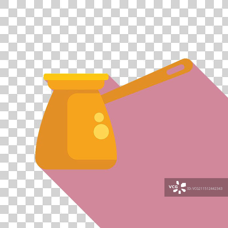 在炉子上煮的传统土耳其咖啡壶图片素材