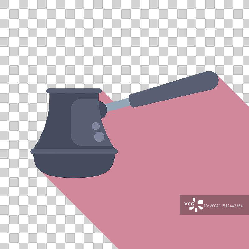 土耳其咖啡壶正在冲泡美味的香气图片素材