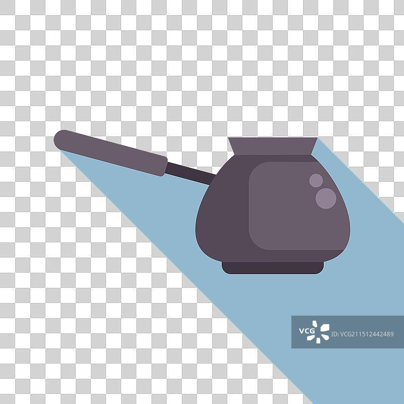 炉子上煮的传统土耳其咖啡壶图片素材