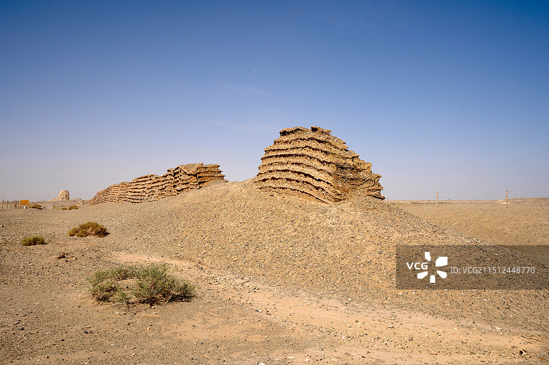 玉门关汉长城遗址图片素材