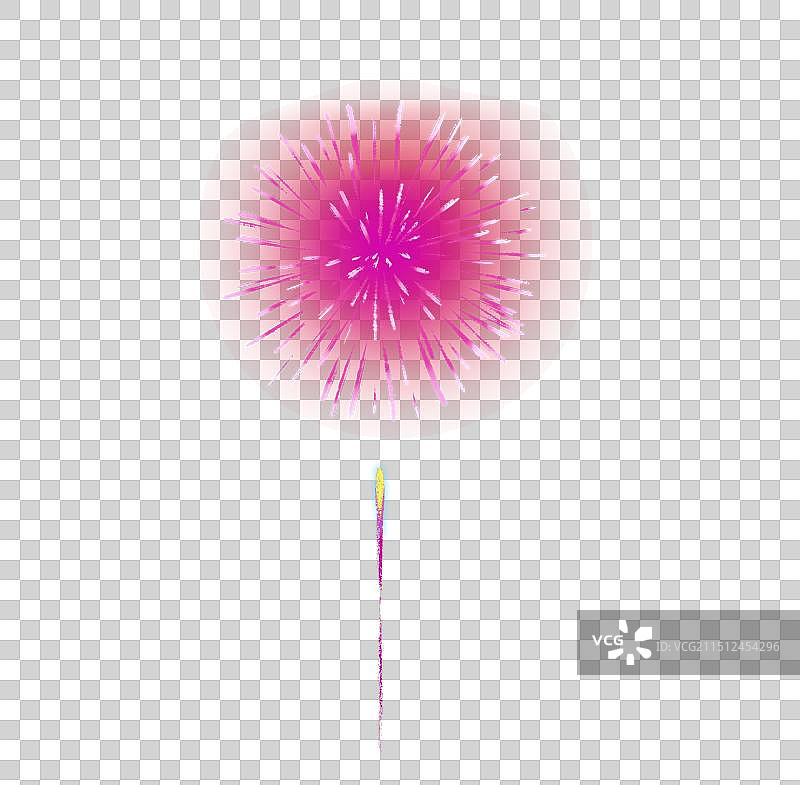 粉色烟花图片素材
