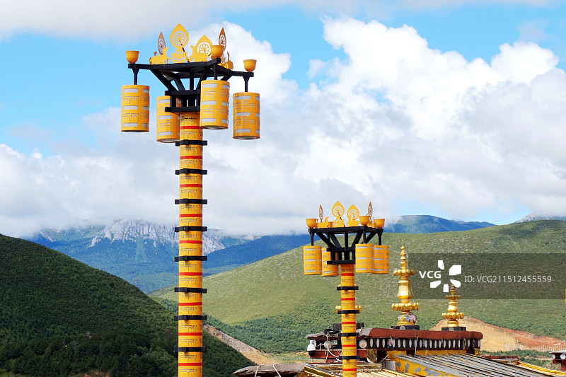 迪庆香格里拉松赞林景区图片素材