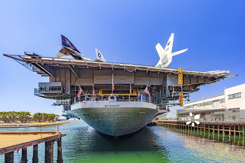 美国中途岛号航母博物馆图片素材