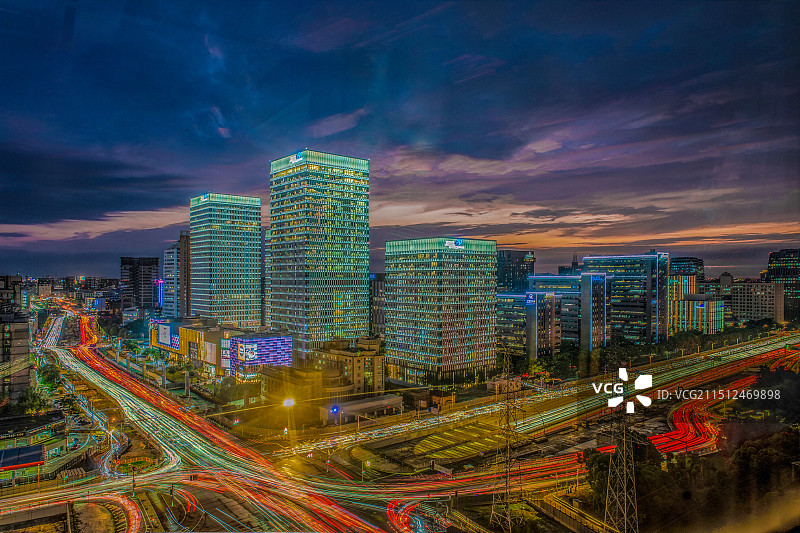 上海建筑夜景图片素材
