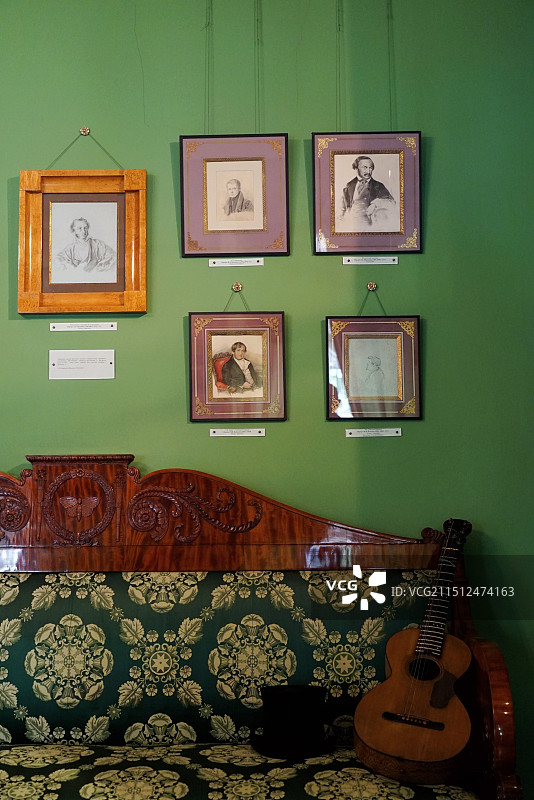 俄罗斯莫斯科普希金故居图片素材