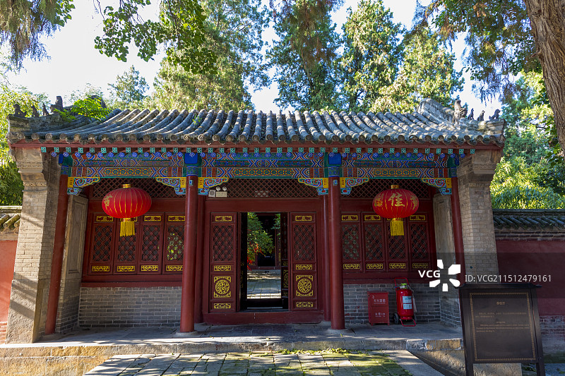 河南武陟县嘉应观（黄河龙王庙）的恭仪厅图片素材