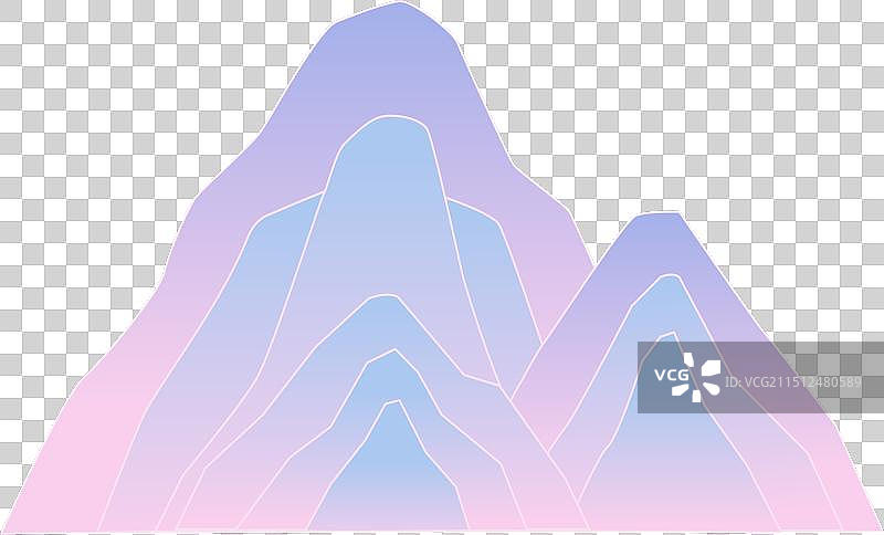 国风山峰元素图片素材