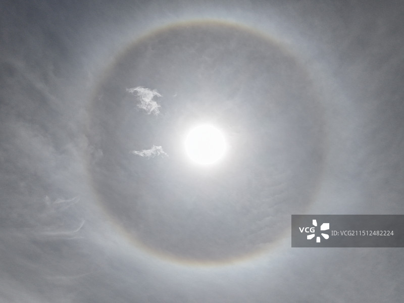 日喀则的日晕图片素材