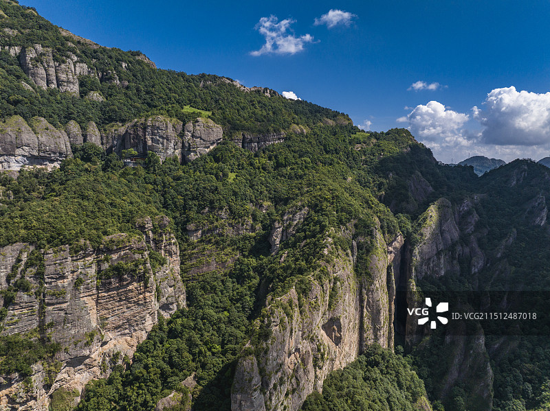 航拍雁荡山灵岩景区图片素材