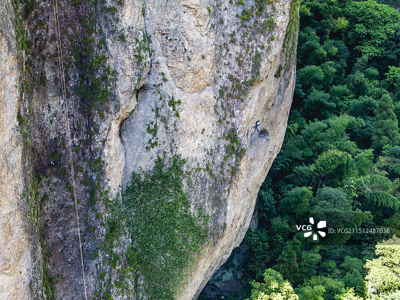 航拍雁荡山灵岩景区图片素材