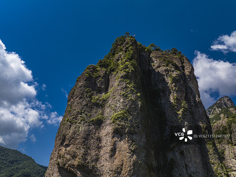 航拍雁荡山灵岩景区图片素材