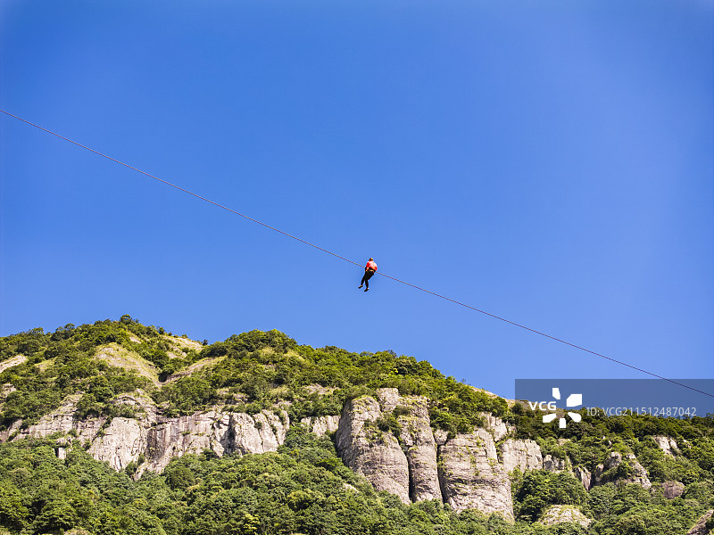 航拍雁荡山灵岩景区图片素材