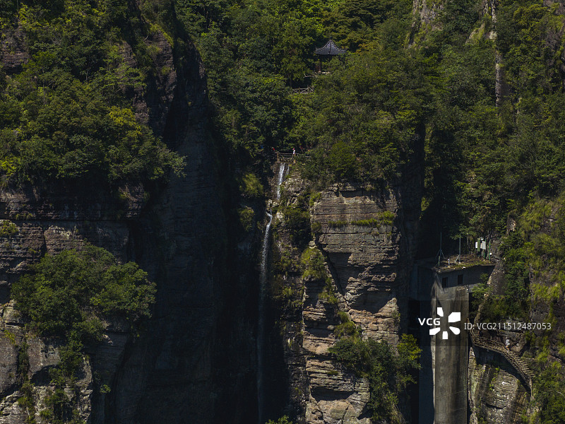 航拍雁荡山灵岩景区图片素材