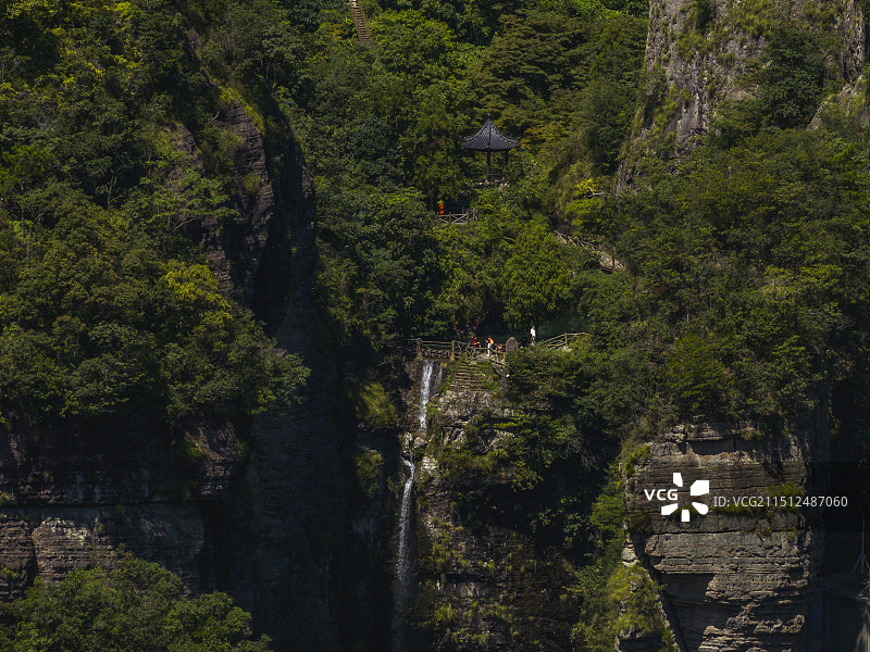 航拍雁荡山灵岩景区图片素材