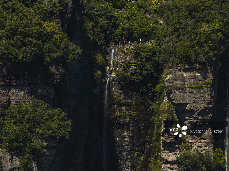 航拍雁荡山灵岩景区图片素材