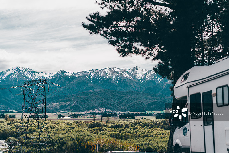 新西兰 | 南岛汉默温泉小镇的自然奇观图片素材