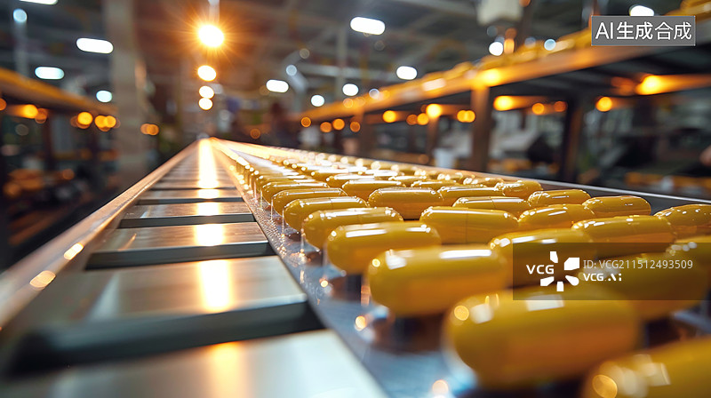 【AI数字艺术】药品研发制造图片素材