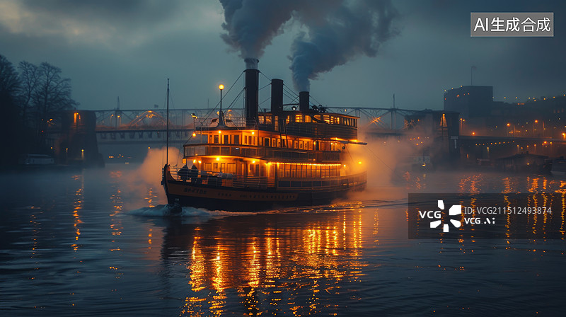 【AI数字艺术】工业革命 蒸汽机 纺织业图片素材